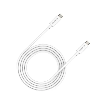 Canyon UC-42, cable, U4-CC-5A2M-E, USB4 TYPE-C to TYPE-C cable assembly 20G 2m 5A 240W(ERP) with E-MARK, CE, ROHS, white
