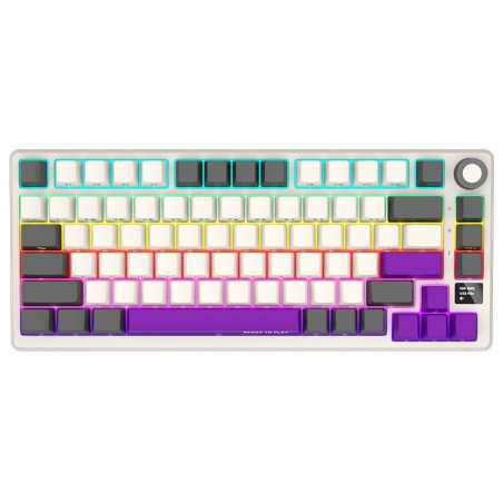 Lorgar KBP7075W, Wireless 75% Mechanical Gaming Keyboard Pro, Beige, EN layout