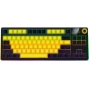 Lorgar KBP70TKLW, Wireless TKL Mechanical Gaming Keyboard Pro, Black/yellow, EN layout