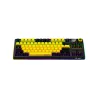 Lorgar KBP70TKLW, Wireless TKL Mechanical Gaming Keyboard Pro, Black/yellow, EN layout