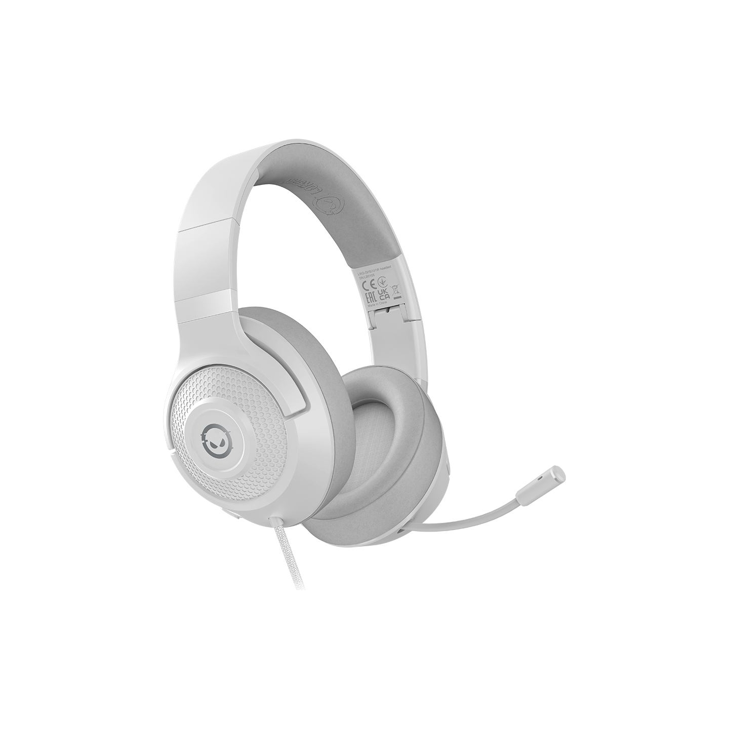 Lorgar Noah 101, Gaming headset with microphone, 3.5mm jack connection, cable length 2m, foldable design, PU leather ear pads, s