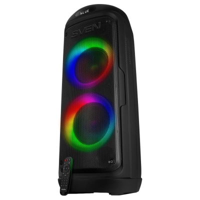 Sven Speaker SVEN PS-770, black (100W, TWS, Bluetooth, FM, USB, microSD, LED-display, 4400mA*h)