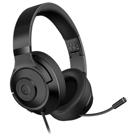 Lorgar Noah 101, Gaming headset with microphone, 3.5mm jack connection, cable length 2m, foldable design, PU leather ear pads, s