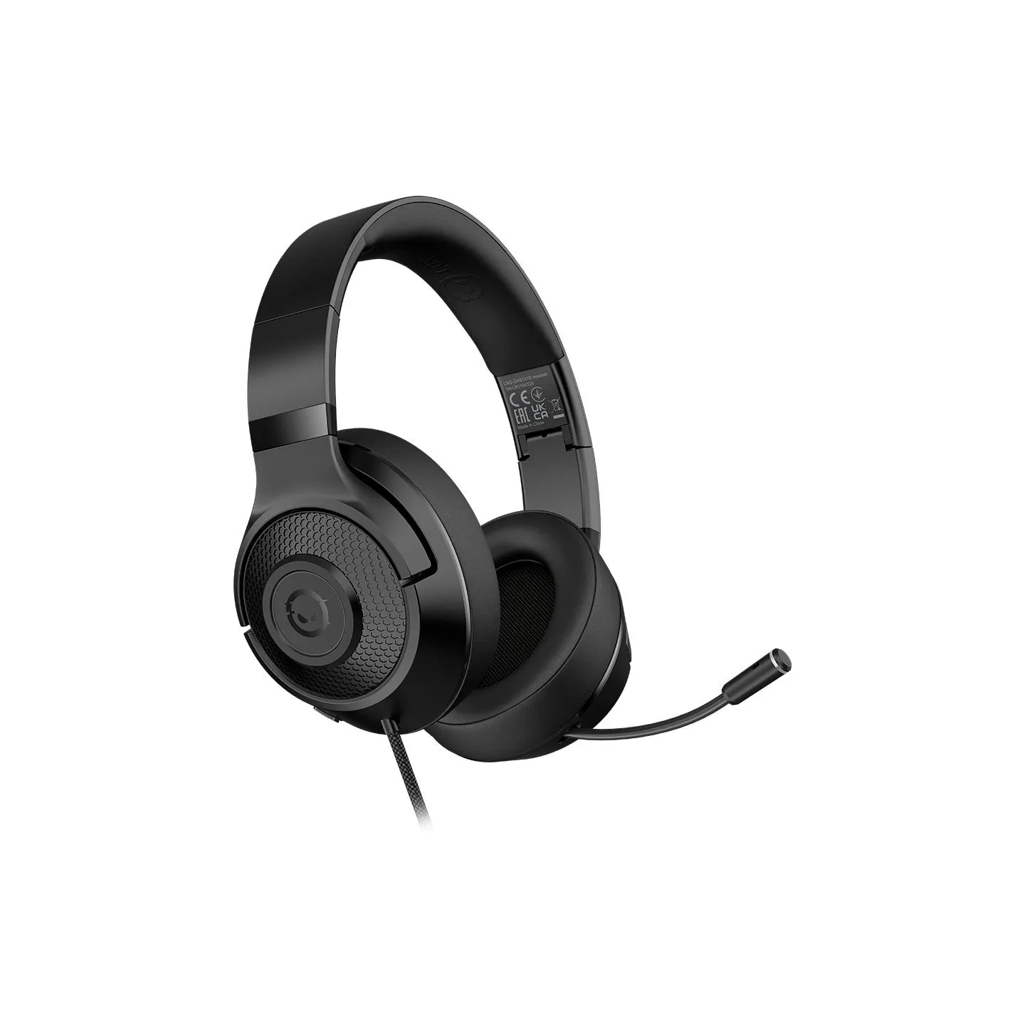 Lorgar Noah 101, Gaming headset with microphone, 3.5mm jack connection, cable length 2m, foldable design, PU leather ear pads, s