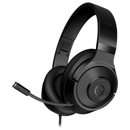 Lorgar Noah 101, Gaming headset with microphone, 3.5mm jack connection, cable length 2m, foldable design, PU leather ear pads, s
