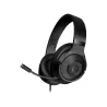 Lorgar Noah 101, Gaming headset with microphone, 3.5mm jack connection, cable length 2m, foldable design, PU leather ear pads, s