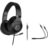 Lorgar Noah 101, Gaming headset with microphone, 3.5mm jack connection, cable length 2m, foldable design, PU leather ear pads, s
