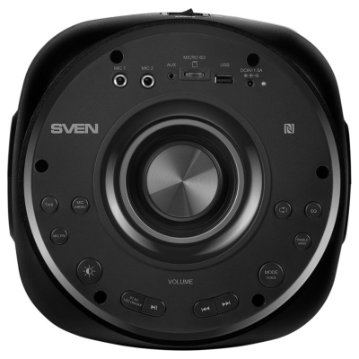 Sven Speaker SVEN PS-770, black (100W, TWS, Bluetooth, FM, USB, microSD, LED-display, 4400mA*h)