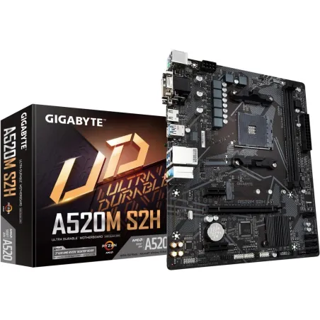 Gigabyte Mainboard|GIGABYTE|AMD A520|SAM4|Micro-ATX|Memory DDR4|Memory slots 2|2xPCI-Express 3.0 1x|1xPCI-Express 3.0 16x|1xM.2|