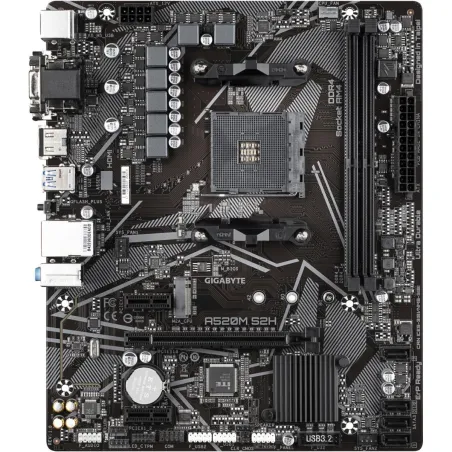 Gigabyte Mainboard|GIGABYTE|AMD A520|SAM4|Micro-ATX|Memory DDR4|Memory slots 2|2xPCI-Express 3.0 1x|1xPCI-Express 3.0 16x|1xM.2|