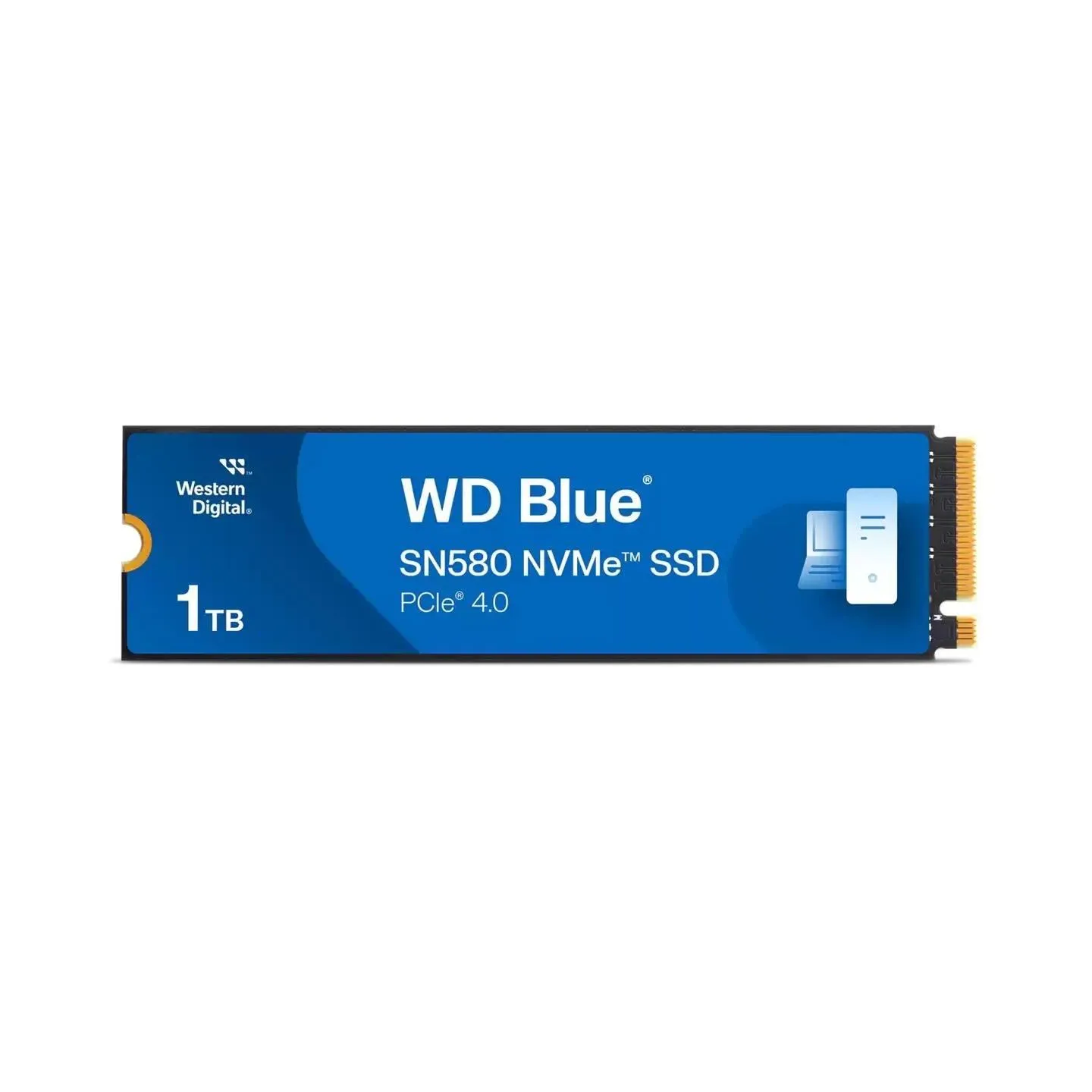 WD SSD|WESTERN DIGITAL|600xTBW rating|Read speed 4150 MB/s|Write speed 4150 MB/s|NVMe Yes|PCI Express 4.0|M.2|1000 GB|Blue SN580