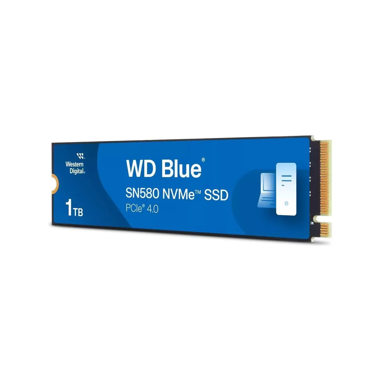 WD SSD|WESTERN DIGITAL|600xTBW rating|Read speed 4150 MB/s|Write speed 4150 MB/s|NVMe Yes|PCI Express 4.0|M.2|1000 GB|Blue SN580