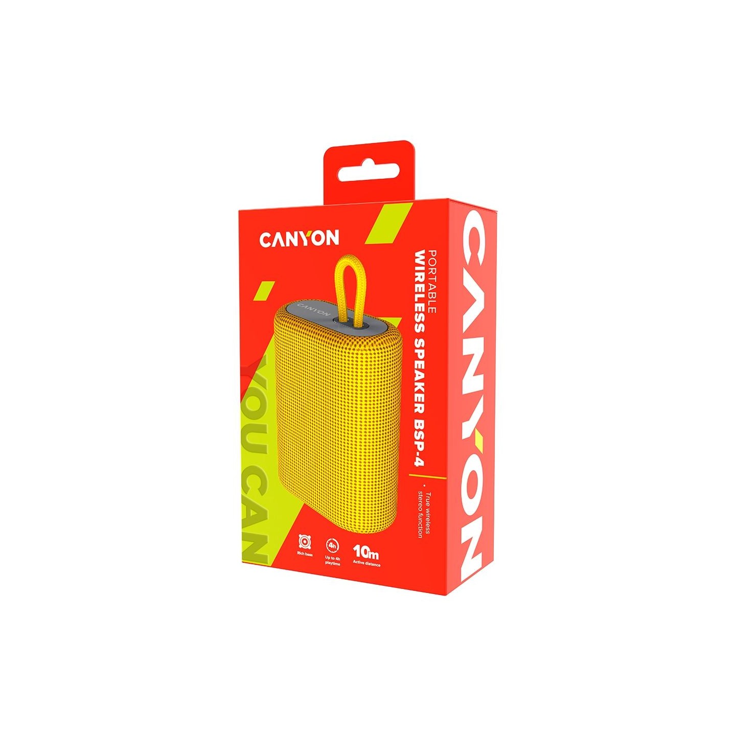 Canyon speaker BSP-4 5W Yellow