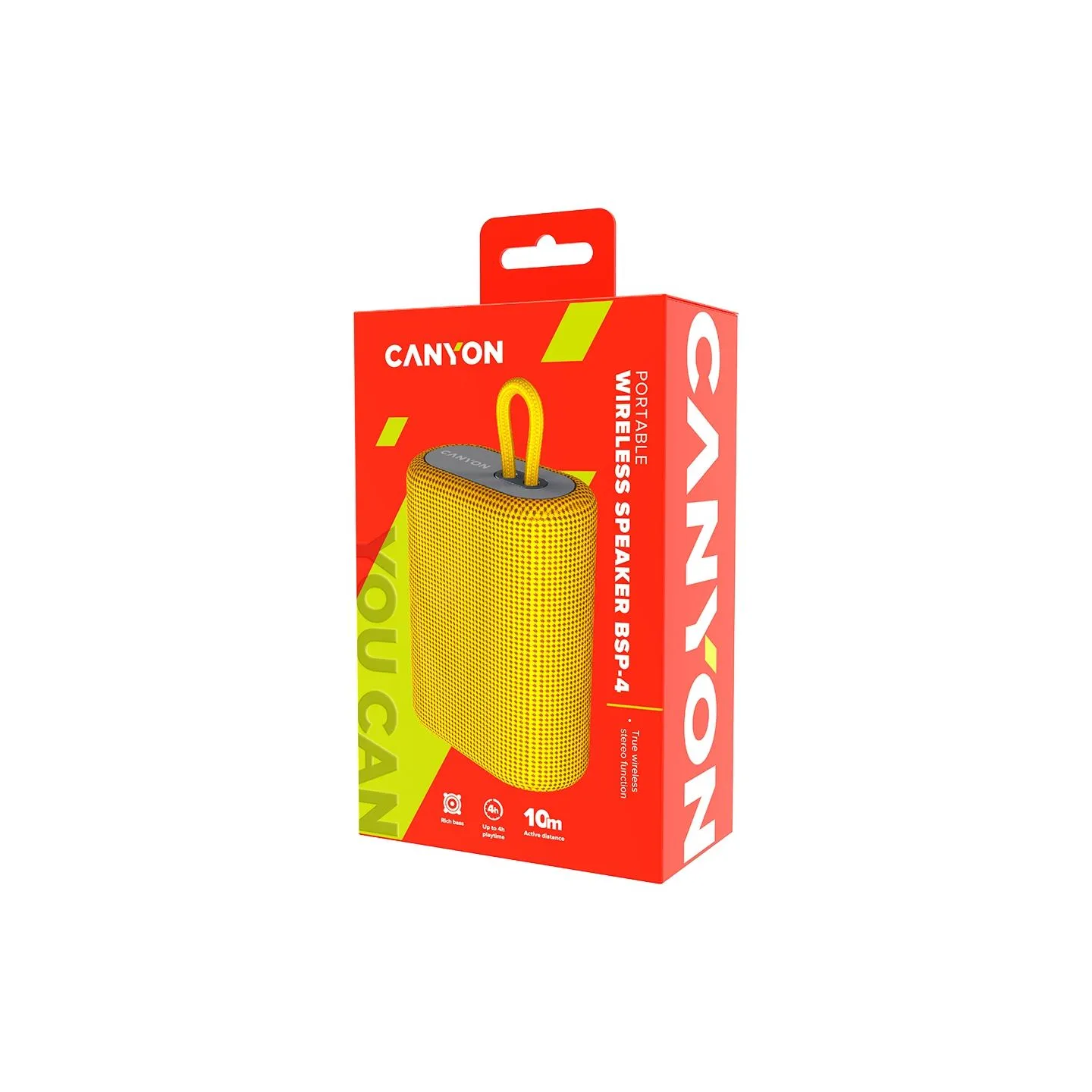 Canyon speaker BSP-4 5W Yellow