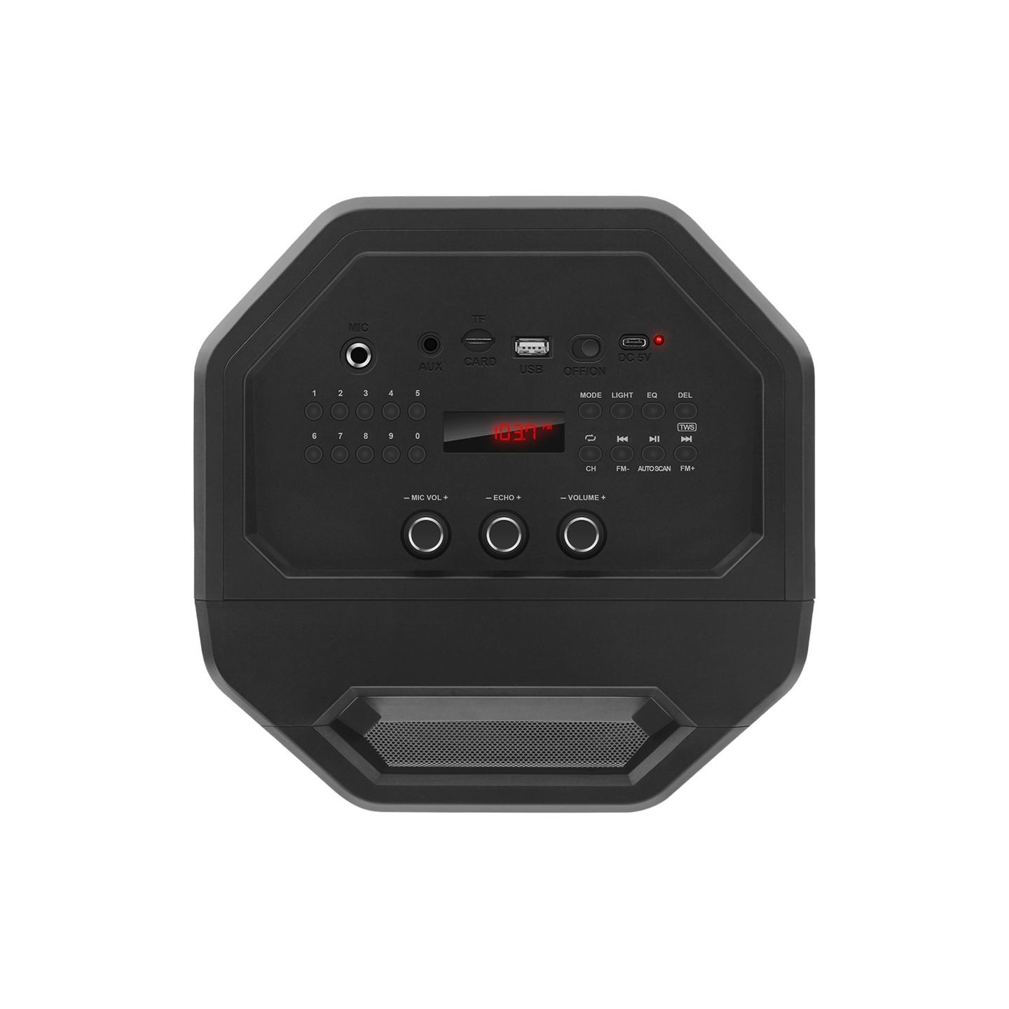 Sven Speaker SVEN PS-600, black (50W, TWS, Bluetooth, FM, USB, microSD, LED-display, 4000mAh)