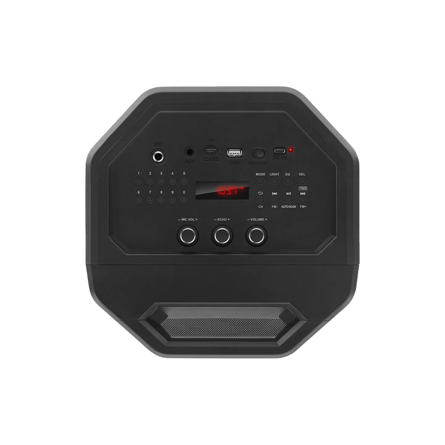 Sven Speaker SVEN PS-600, black (50W, TWS, Bluetooth, FM, USB, microSD, LED-display, 4000mAh)