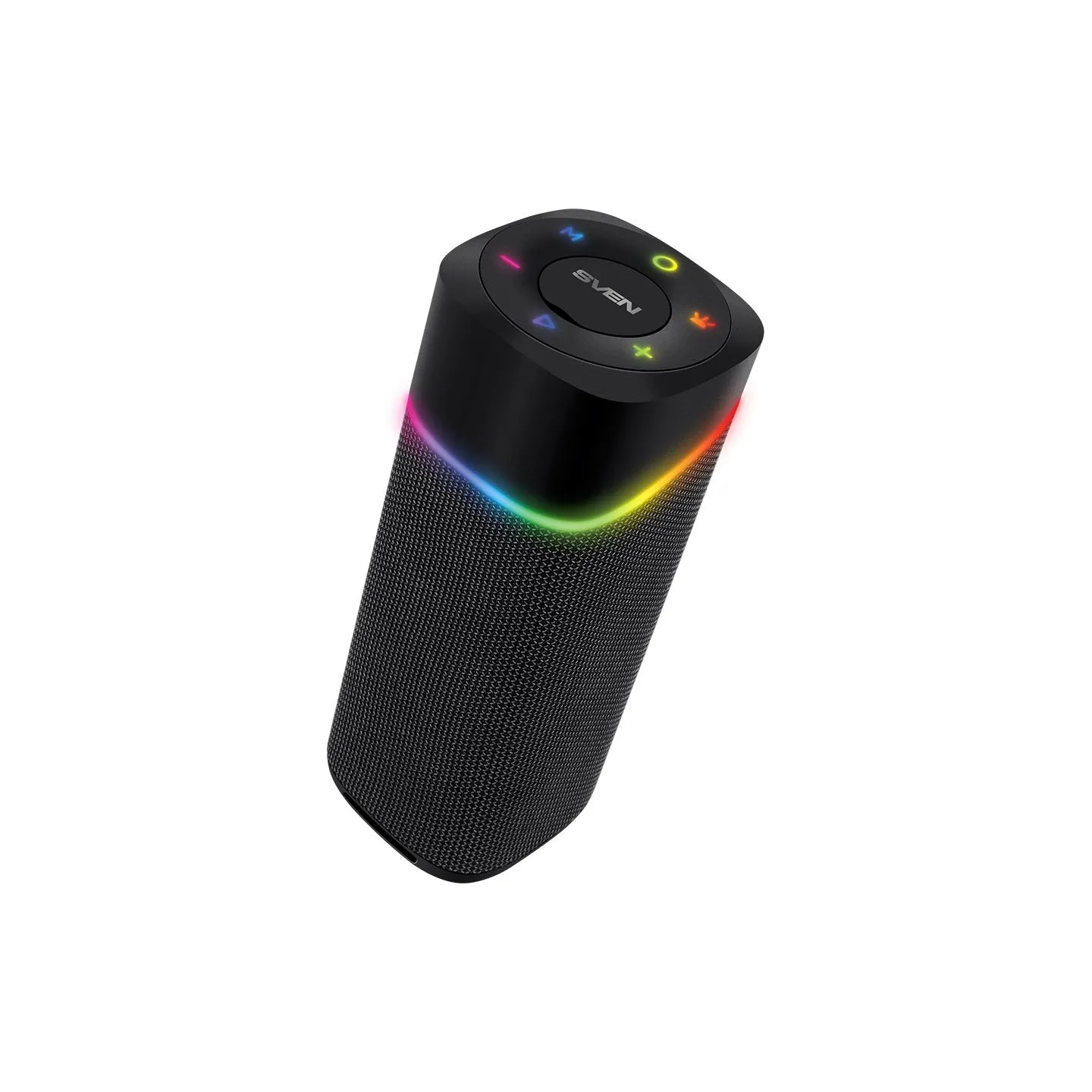 Sven 2.0 portable speaker SVEN PS-155, black, power output 2x5 W (RMS), TWS, Bluetooth, FM, USB, lithium battery
