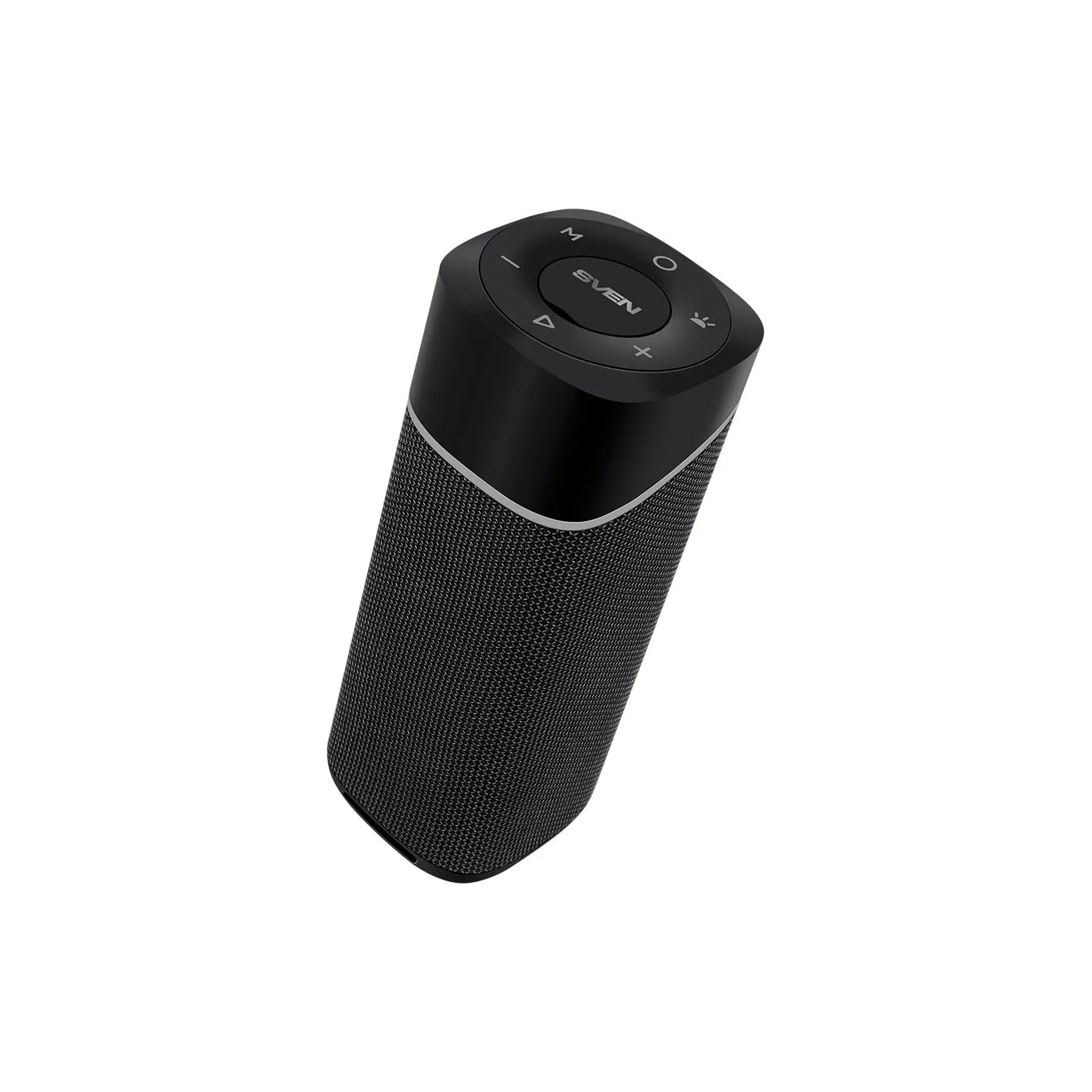 Sven 2.0 portable speaker SVEN PS-155, black, power output 2x5 W (RMS), TWS, Bluetooth, FM, USB, lithium battery