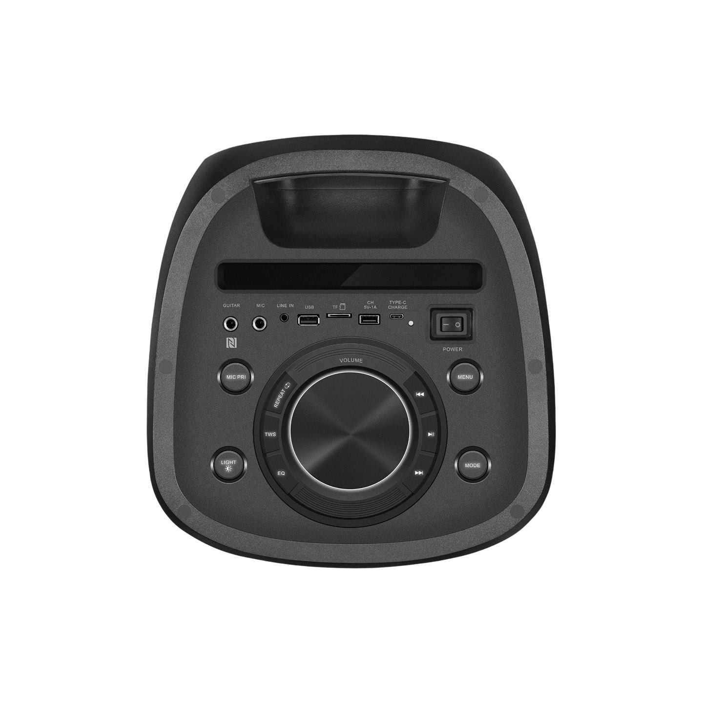 Sven Speaker SVEN PS-1050, black (200W, TWS, Bluetooth, FM, USB, microSD, LED-display, 7200mAh)