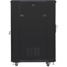 Lanberg | Rack cabinet 19" free-standing 22U/600x800 (flat pack) | FF01-6822-12B | Black