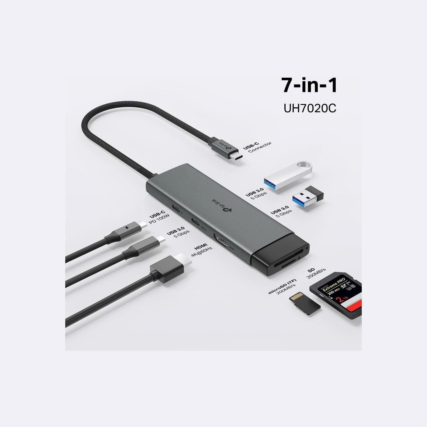 Tp-Link I/O HUB USB-C 7PORT/UH7020C TP-LINK