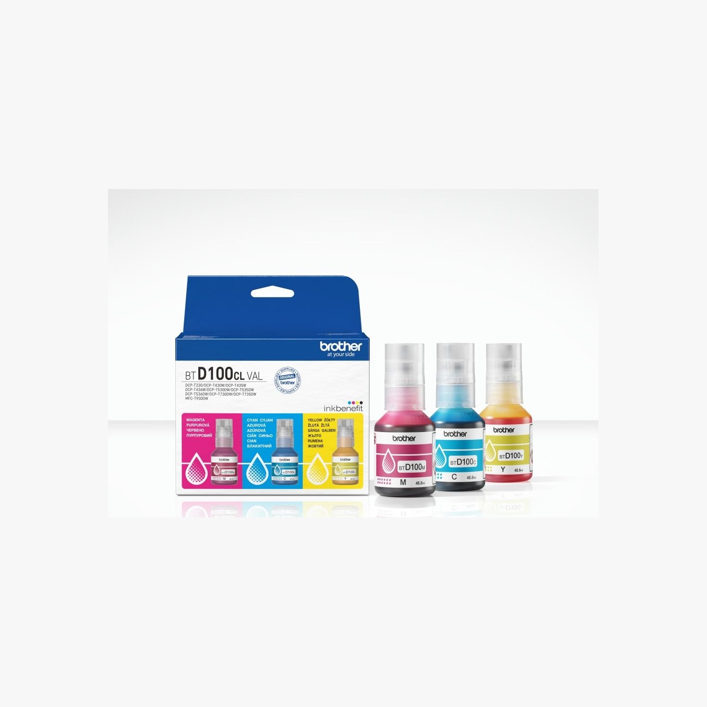 Brother MULTIPACK BTD100CLVAL, C/M/Y VALUE PACK, 3 X 5000 PAGES