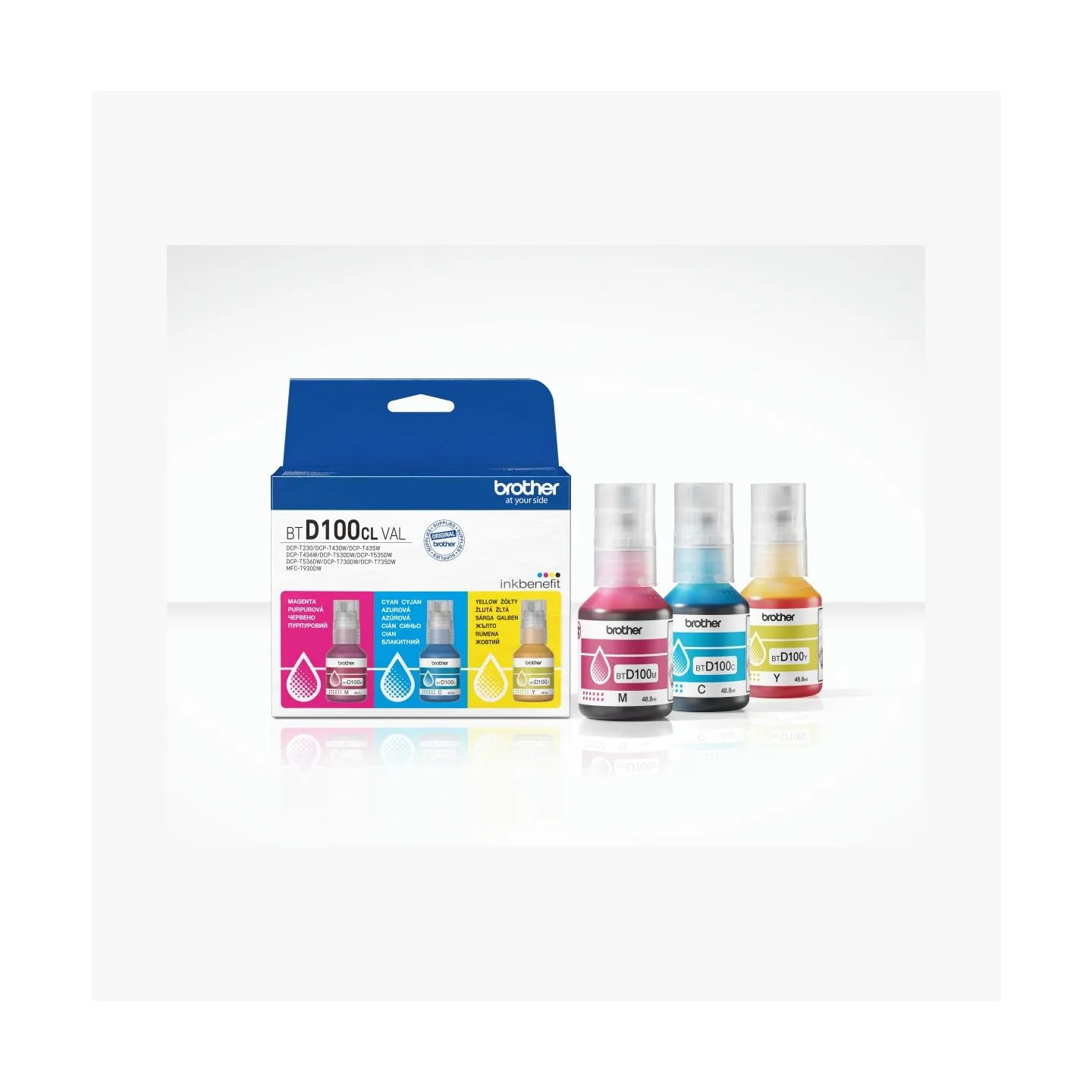 Brother MULTIPACK BTD100CLVAL, C/M/Y VALUE PACK, 3 X 5000 PAGES