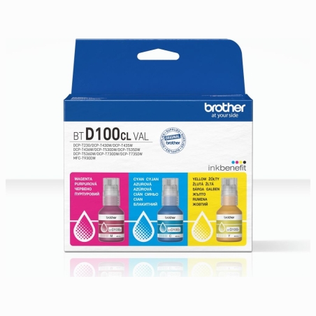 Brother MULTIPACK BTD100CLVAL, C/M/Y VALUE PACK, 3 X 5000 PAGES