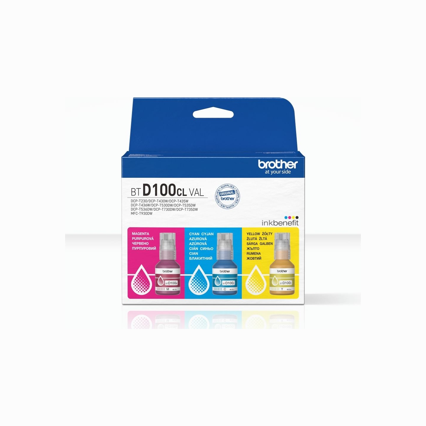 Brother MULTIPACK BTD100CLVAL, C/M/Y VALUE PACK, 3 X 5000 PAGES