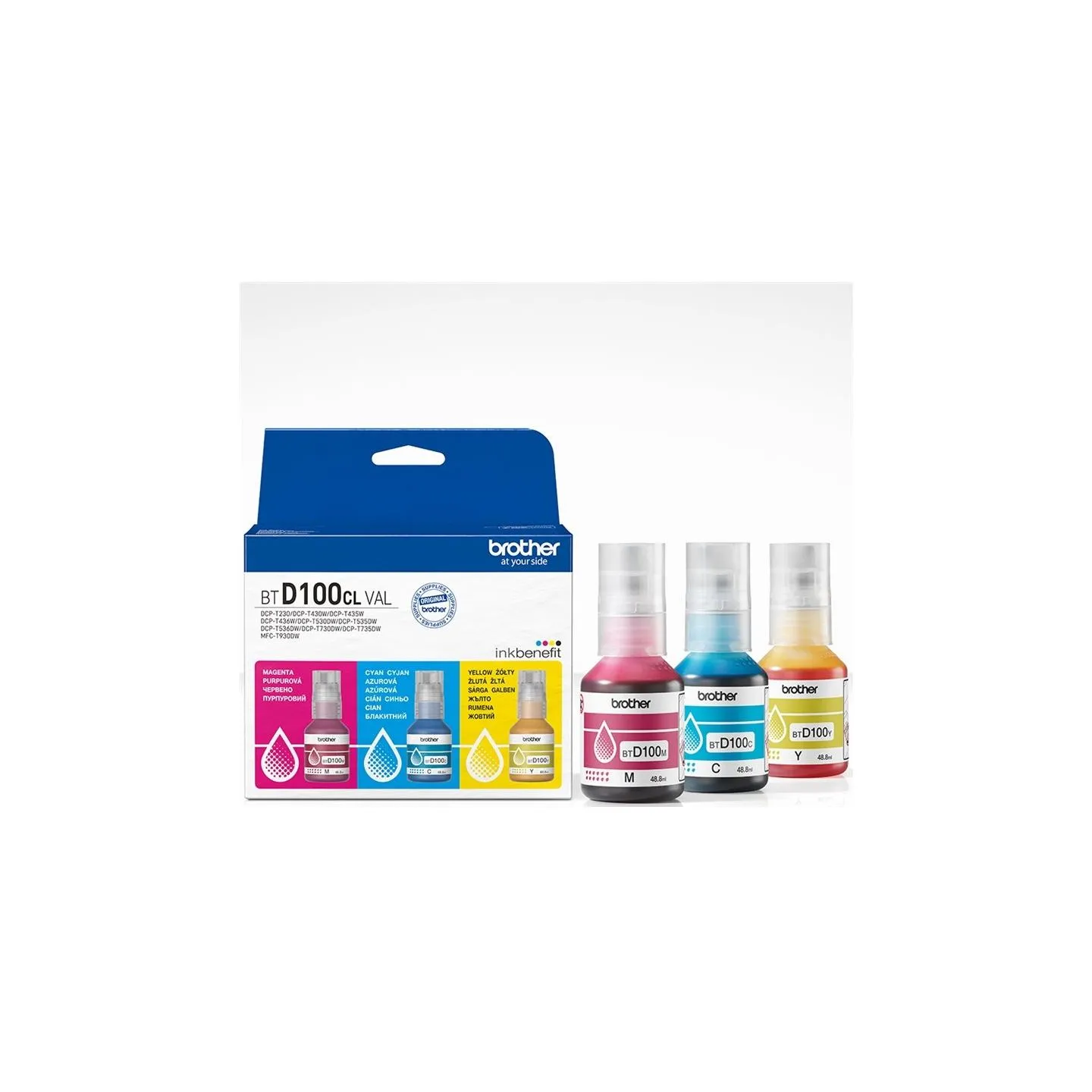 Brother MULTIPACK BTD100CLVAL, C/M/Y VALUE PACK, 3 X 5000 PAGES