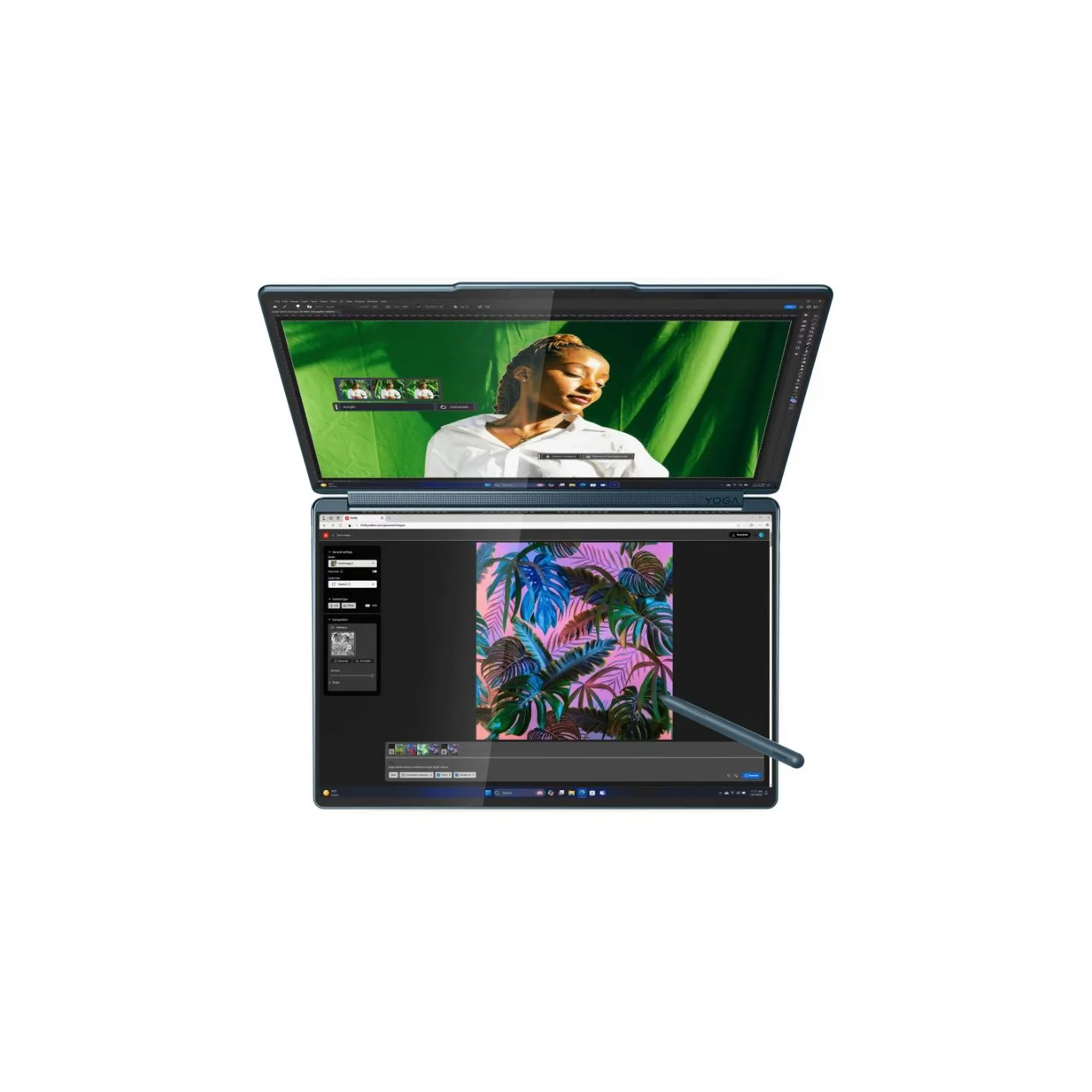 Lenovo Yoga Book 9 14IAH10 Intel | Tidal Teal | 2x14 " | OLED | Touchscreen | 2.8K WQXGA+ | 2880 x 1800 pixels | Intel Core Ultr