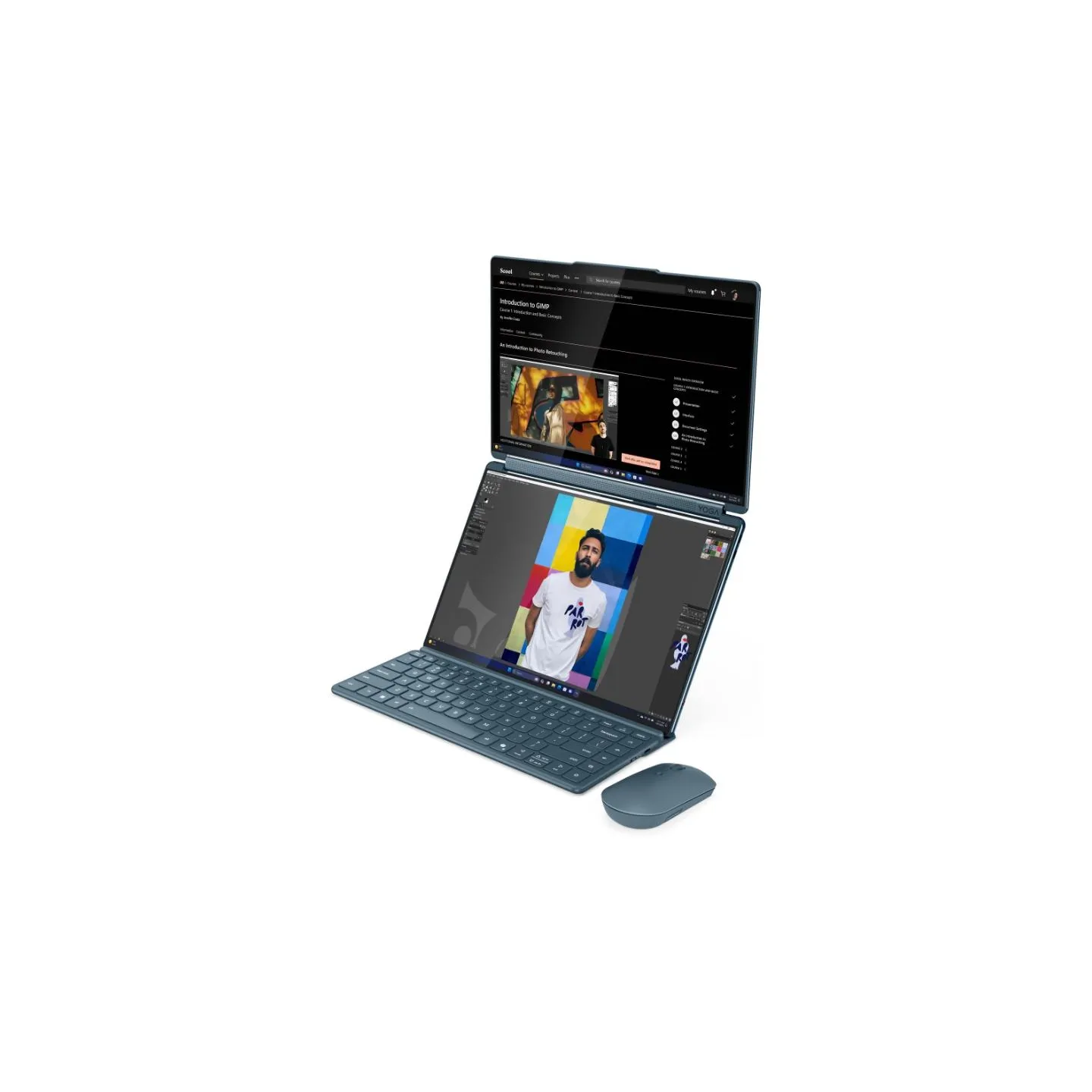 Lenovo Yoga Book 9 14IAH10 Intel | Tidal Teal | 2x14 " | OLED | Touchscreen | 2.8K WQXGA+ | 2880 x 1800 pixels | Intel Core Ultr