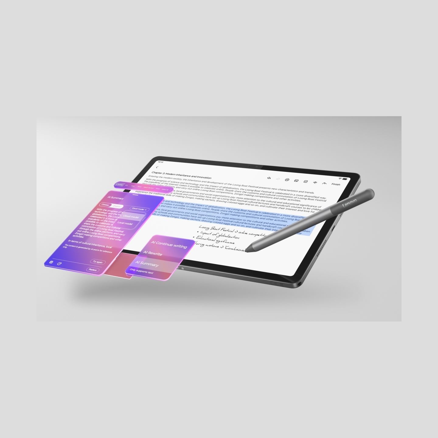 Lenovo ZAFR0399SE | Idea Tab Wi-Fi  (w/o power adapter) | 11 " | Luna Grey | IPS | 2560 x 1600 pixels | MediaTek | Dimensity 630