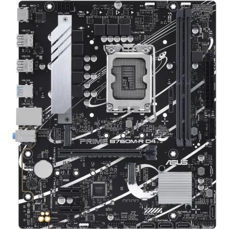 Asus Mainboard|ASUS|Intel B760 Express|LGA1700|Micro-ATX|Memory DDR4|Memory slots 2|2xPCI-Express 4.0 1x|1xPCI-Express 4.0 16x|2