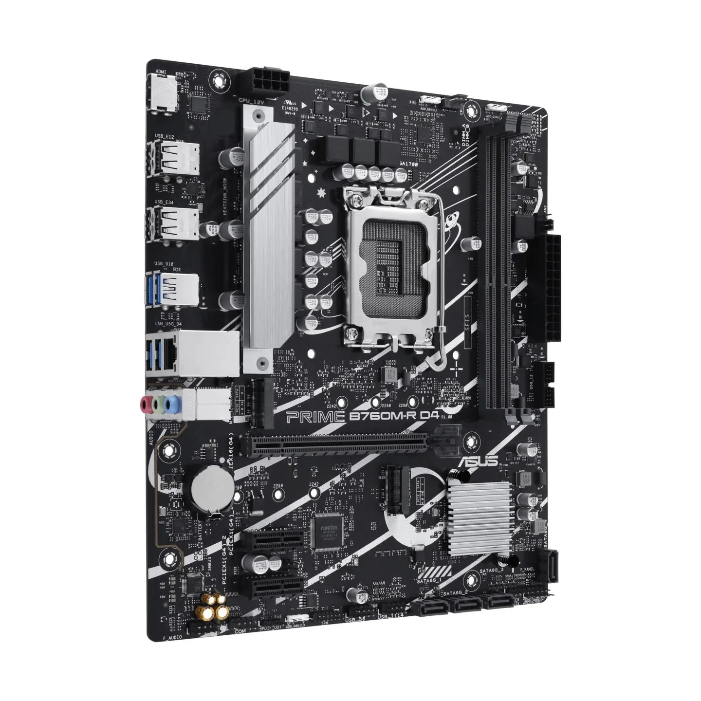 Asus Mainboard|ASUS|Intel B760 Express|LGA1700|Micro-ATX|Memory DDR4|Memory slots 2|2xPCI-Express 4.0 1x|1xPCI-Express 4.0 16x|2