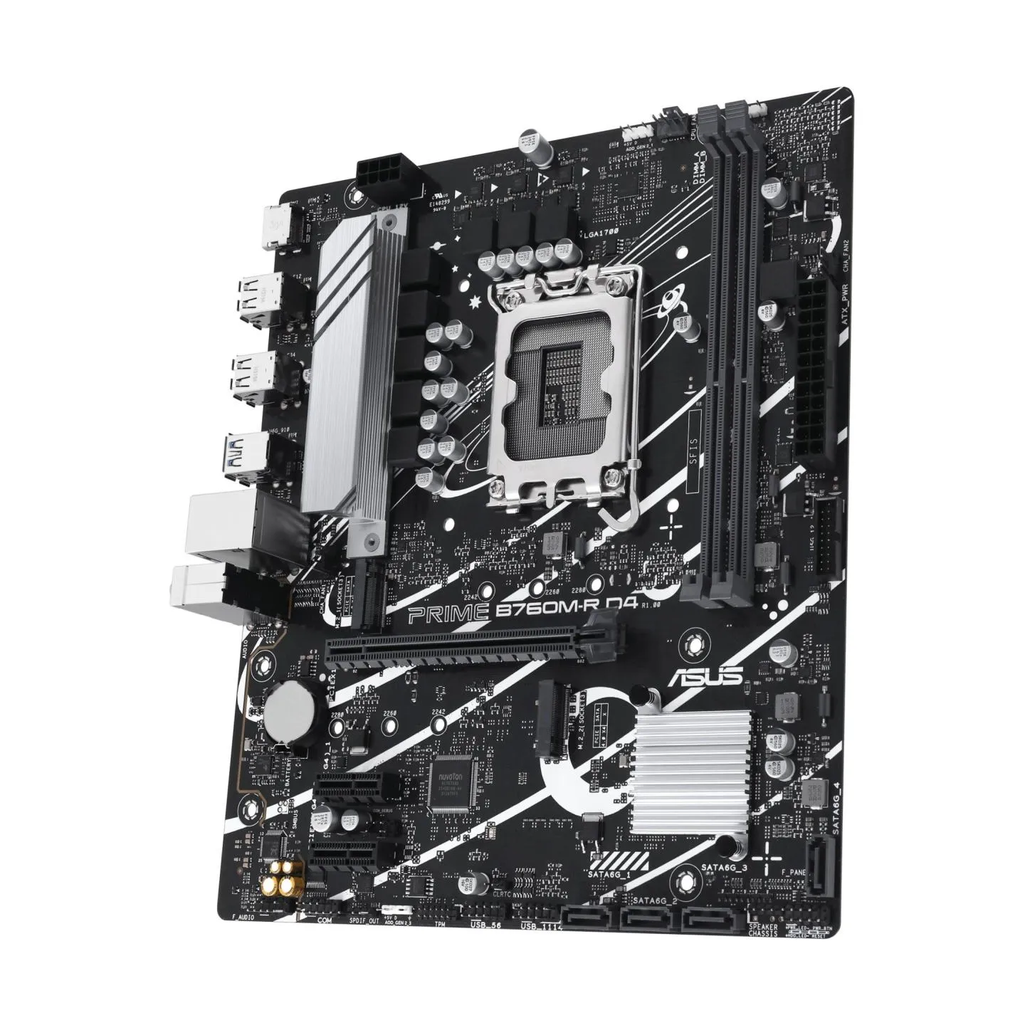 Asus Mainboard|ASUS|Intel B760 Express|LGA1700|Micro-ATX|Memory DDR4|Memory slots 2|2xPCI-Express 4.0 1x|1xPCI-Express 4.0 16x|2