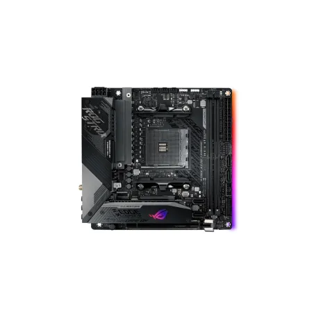 Asus ROG STRIX X570-I GAMING | Processor family AMD | Processor socket AM4 | DDR4 | Supported hard disk drive interfaces SATA, M