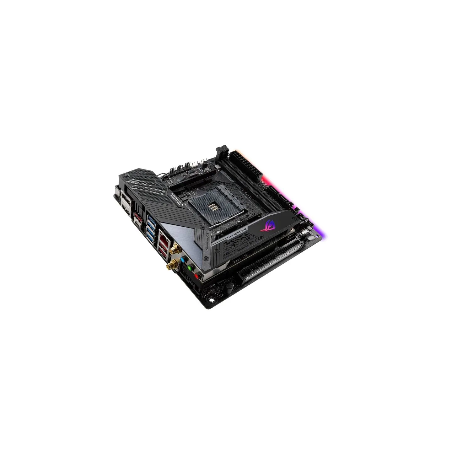Asus ROG STRIX X570-I GAMING | Processor family AMD | Processor socket AM4 | DDR4 | Supported hard disk drive interfaces SATA, M