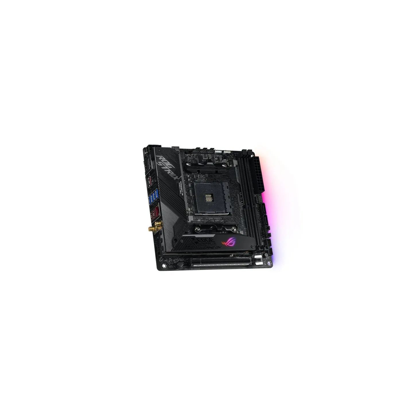 Asus ROG STRIX X570-I GAMING | Processor family AMD | Processor socket AM4 | DDR4 | Supported hard disk drive interfaces SATA, M