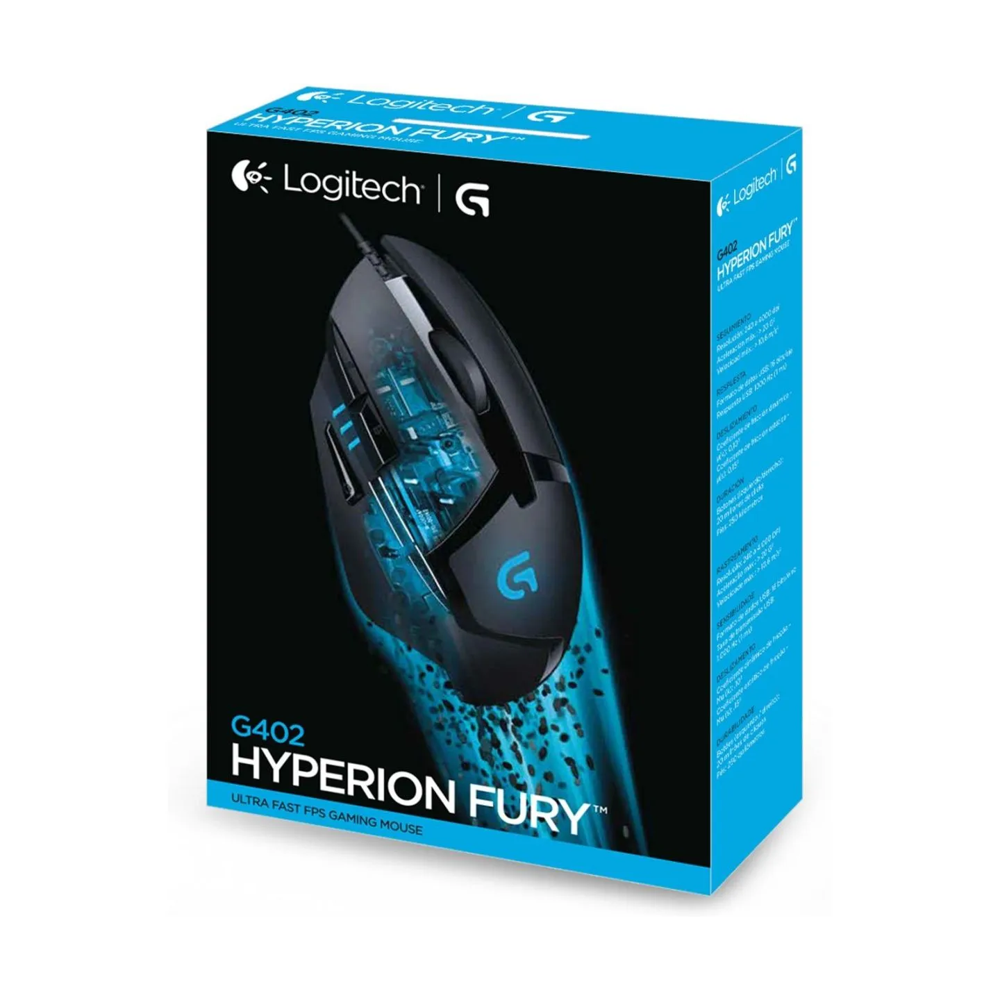 Logitech MOUSE USB OPTICAL G402/BLACK 910-004068 LOGITECH