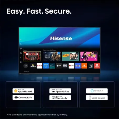 Hisense TV | 43A6S | 43" | Smart TV | VIDAA OS | UHD | Black