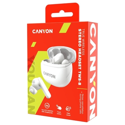 Canyon headset TWS-8  ENC White