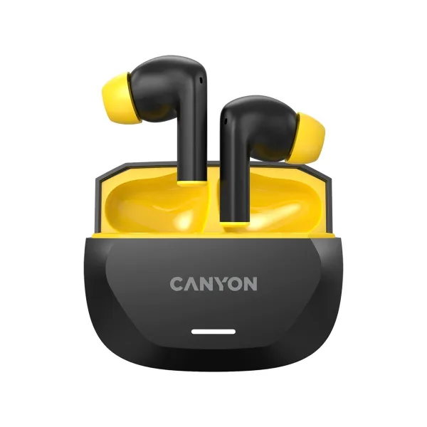 Canyon headset HEXAGON 7 TWS ANC+ENC Wireless Charge Black Yellow