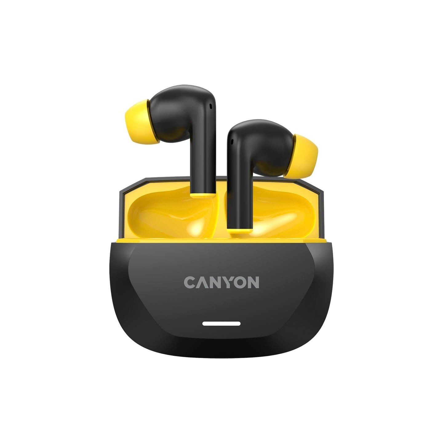 Canyon headset HEXAGON 7 TWS ANC+ENC Wireless Charge Black Yellow