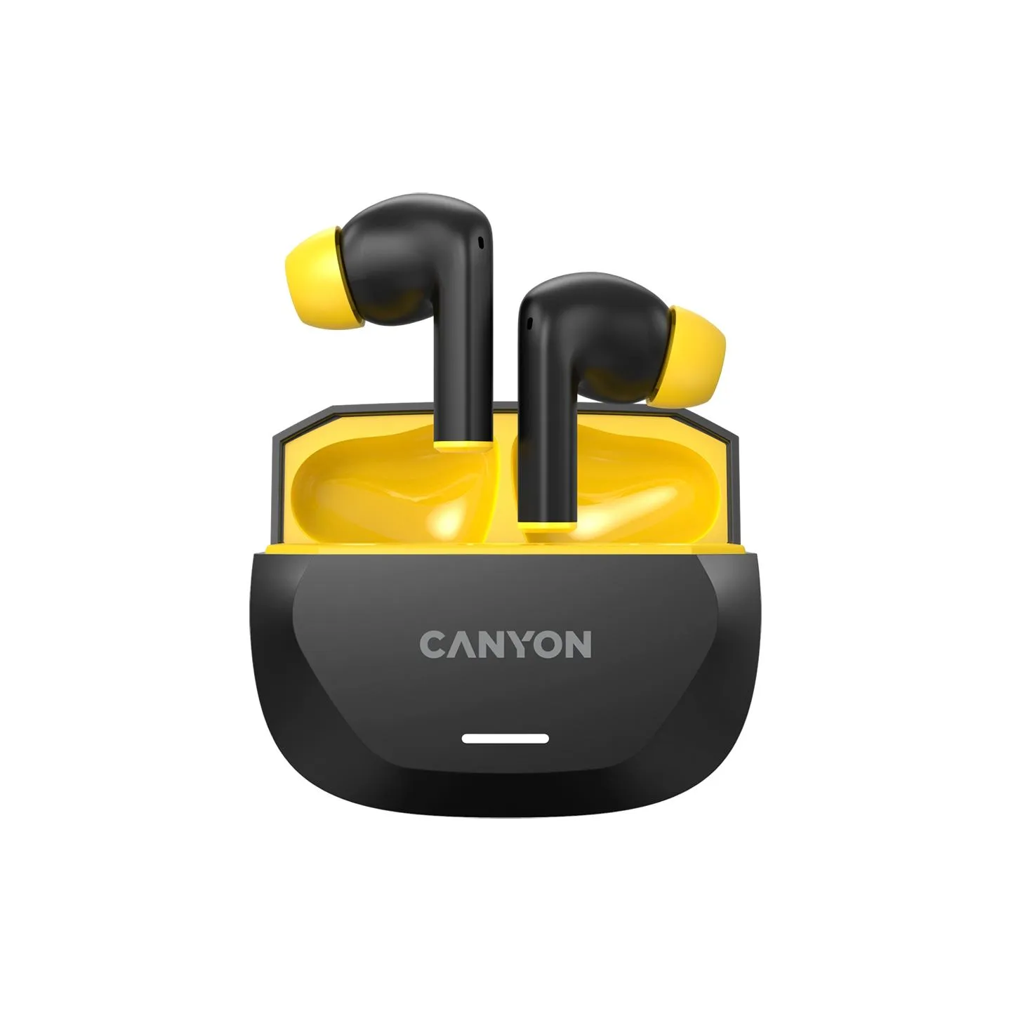 Canyon headset HEXAGON 7 TWS ANC+ENC Wireless Charge Black Yellow