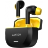Canyon headset HEXAGON 7 TWS ANC+ENC Wireless Charge Black Yellow