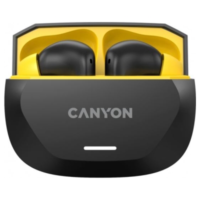 Canyon headset HEXAGON 7 TWS ANC+ENC Wireless Charge Black Yellow