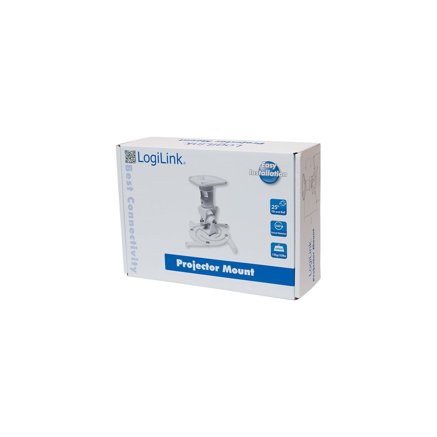 Logilink BP0003 Projector mount, ceiling, universal, 220 mm, white | Logilink