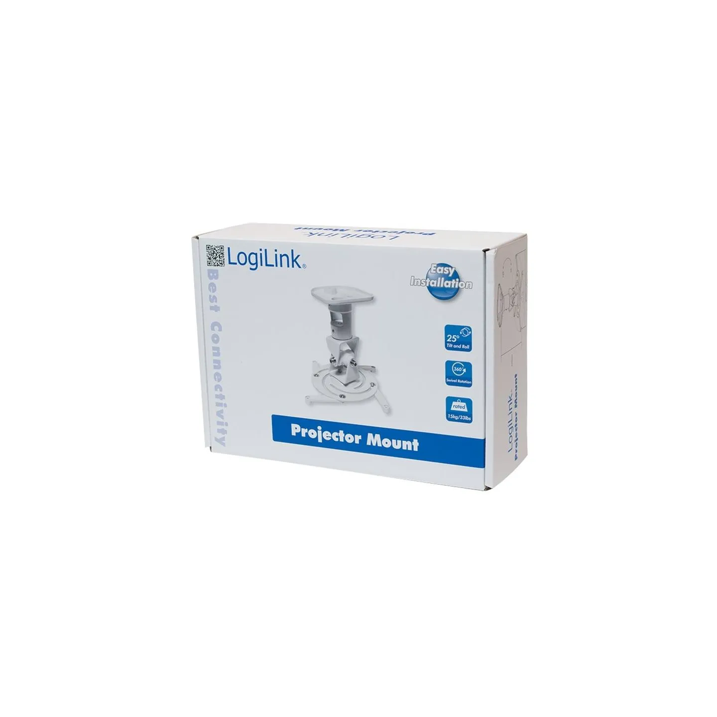 Logilink BP0003 Projector mount, ceiling, universal, 220 mm, white | Logilink