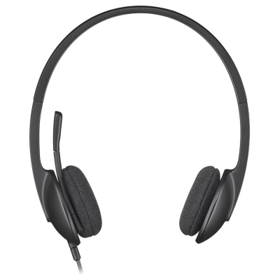Logitech H340 Corded Headset - BLACK - USB